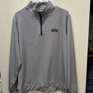 Men’s Peter Millar TCU Summer Comfort Quarter-Zip
